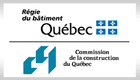 Les logos du Québec et de la commission de la construction du Québec sont sur fond blanc.