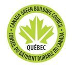 Le logo du Conseil du bâtiment durable du Canada est une feuille d'érable dans un cercle.