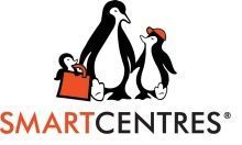 Le logo des Smartcentres montre deux pingouins tenant un sac de courses.