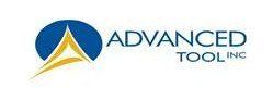 The logo for advanced tool inc shows a blue circle with an arrow in the middle.