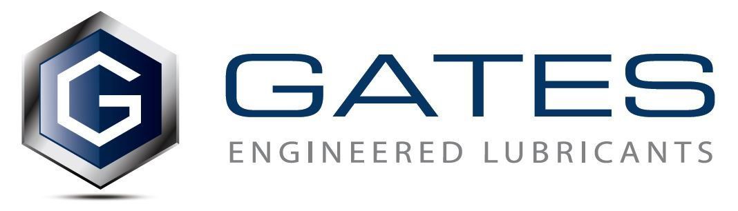 A logo for gates engineered lubricants is shown on a white background.