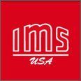 The logo for ims usa is on a red background.