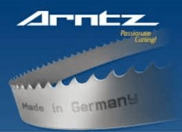 A pair of arntz saw blades made in germany