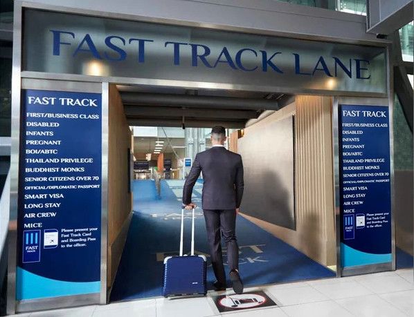 Fast pass, vip fast track lane