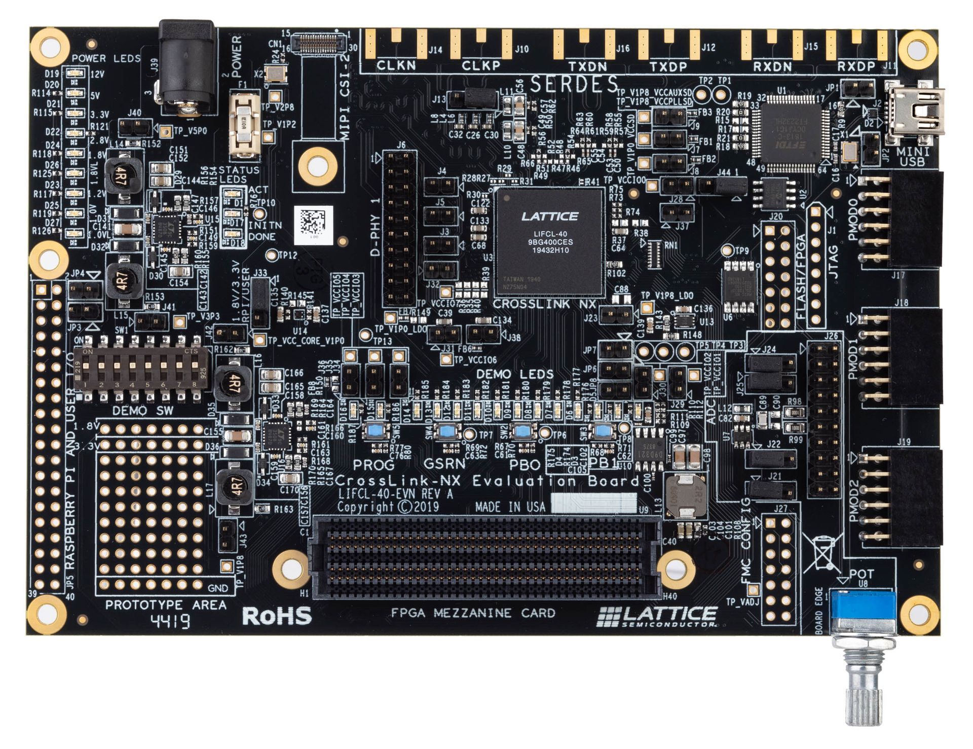 CrossLink-NX Evaluation Board_Top