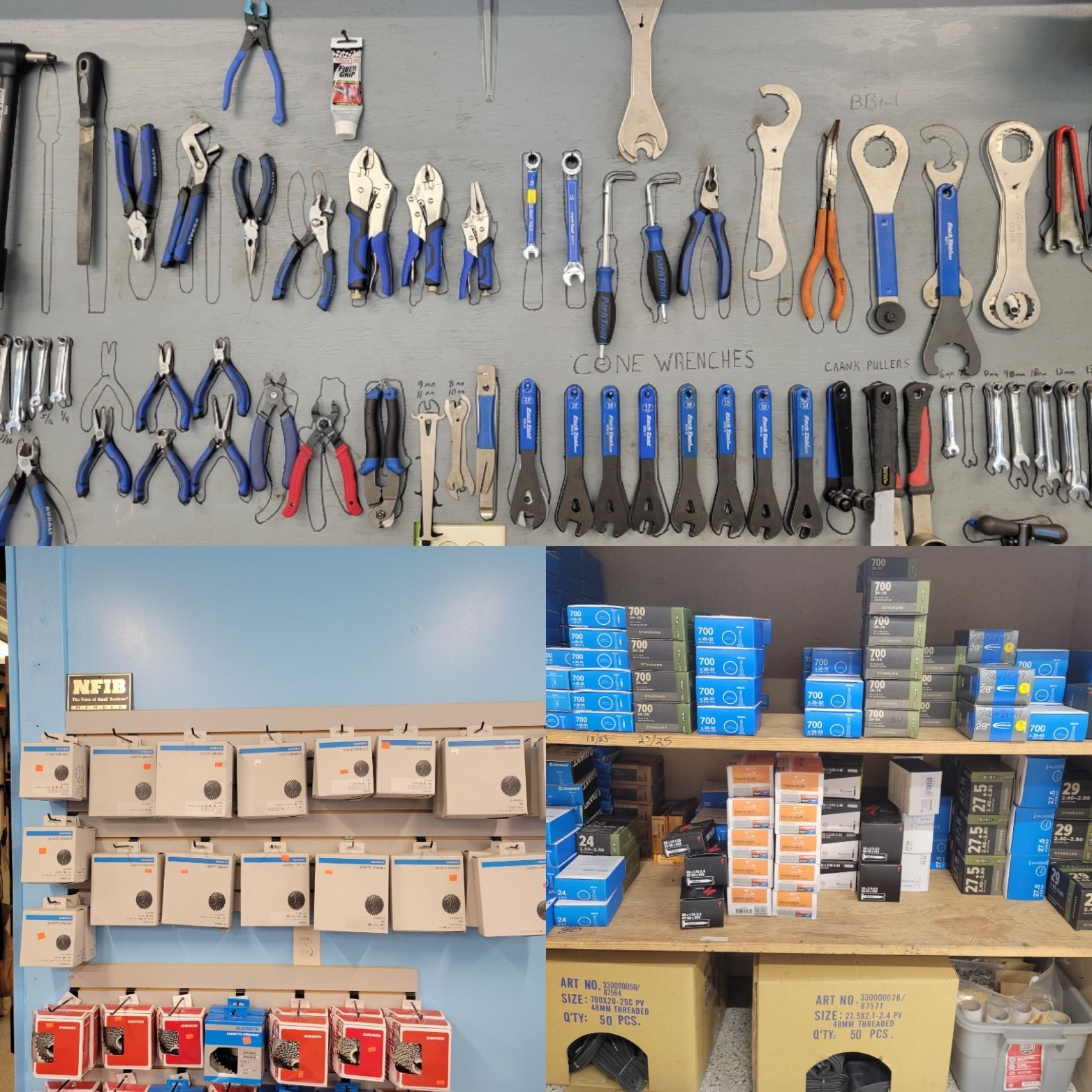 A Man Fixing Bicycle Wheel