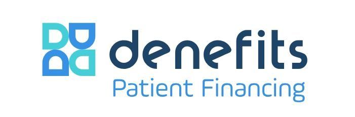 A logo for benefits patient financing is shown on a white background.