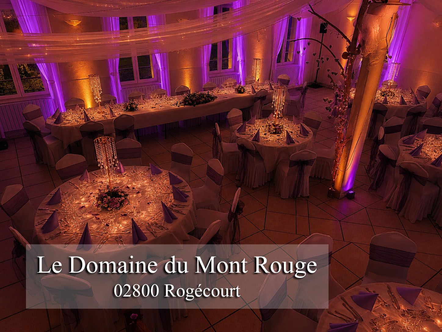 le domaine du mont rouge jean eric dj animation mariage 02 aisne oise marne decoration led ambiance repas mariage