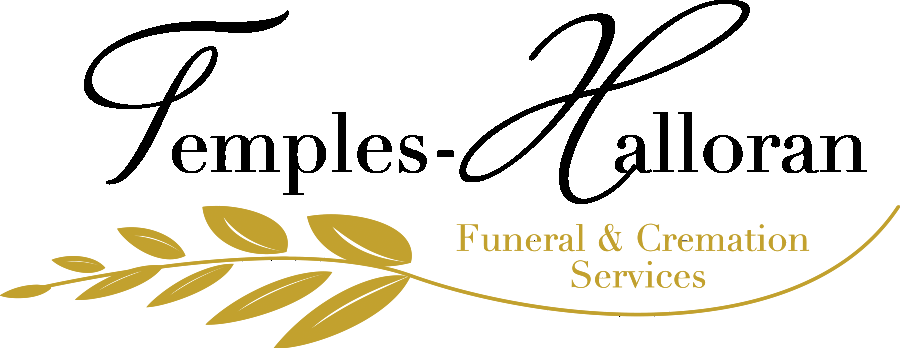 The logo for temples halloran funeral and cremation services