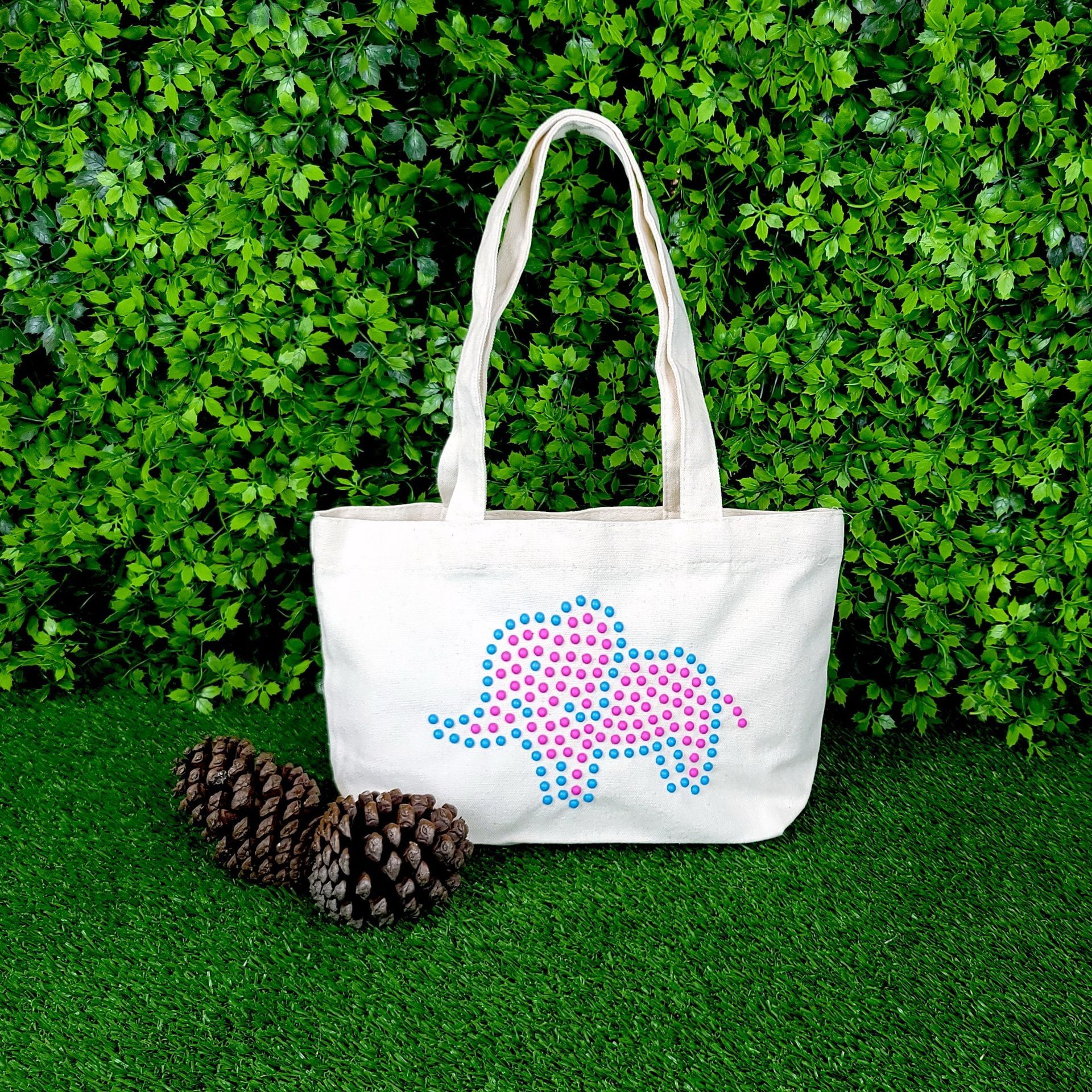 【材料包】炫彩托特包 - 大象 (可換包款)