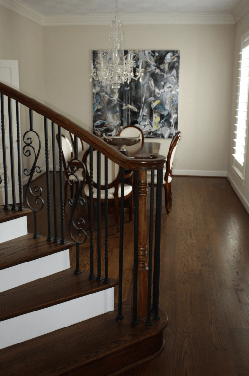 Beautiful hardwood floors in a Houston home transformed by All Brite Floors