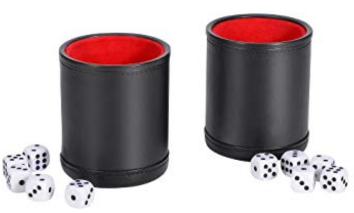 dice with dice cups
