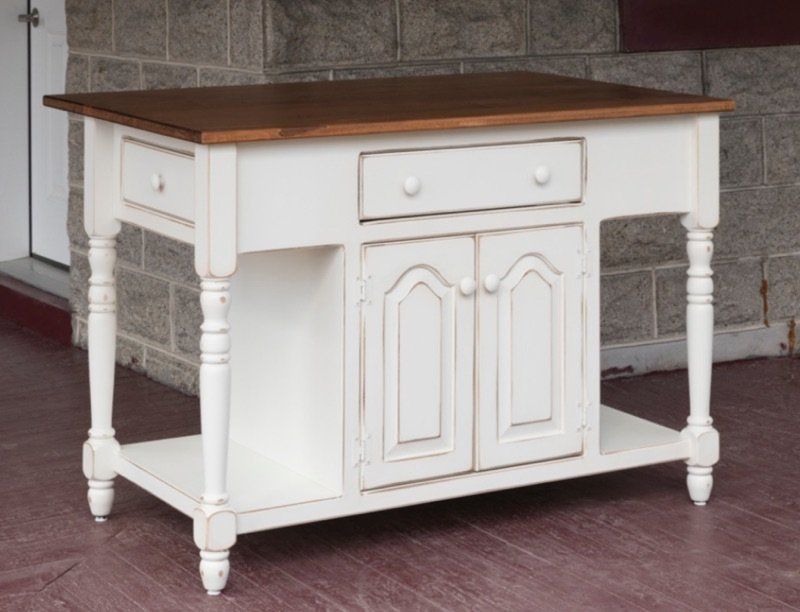 Custom country kitchen island