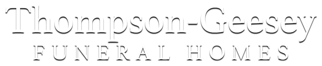 Thompson-Geesey Funeral Homes logo.