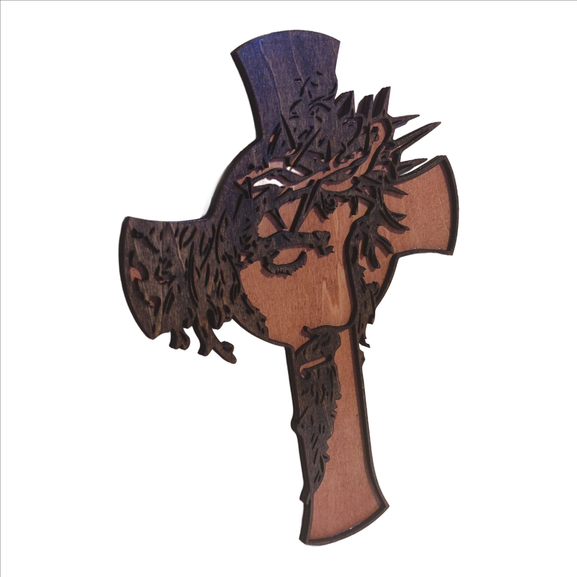 Grace Unfolded – Double Layered Cross with Jesus