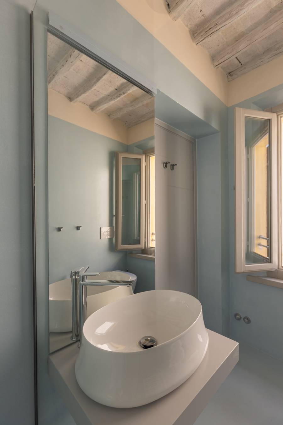 bagno dell'albergo a buonconvento