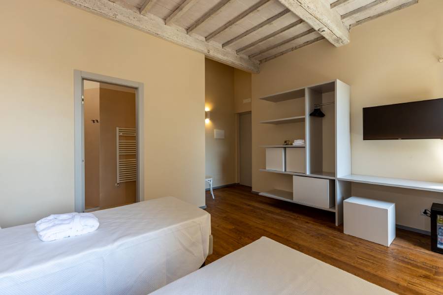 camera da letto dell'albergo a buonconvento