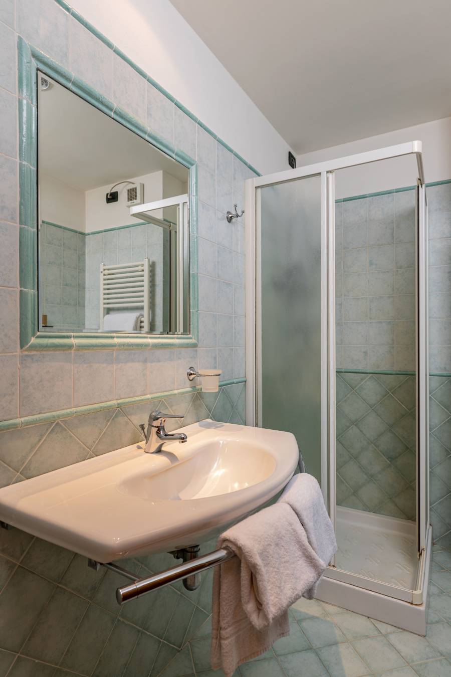 bagno in camera all'hotel a buonconvento