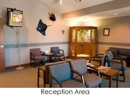 Reception Area Side View — Portage, IN — Airport Road Dental Associates, PC