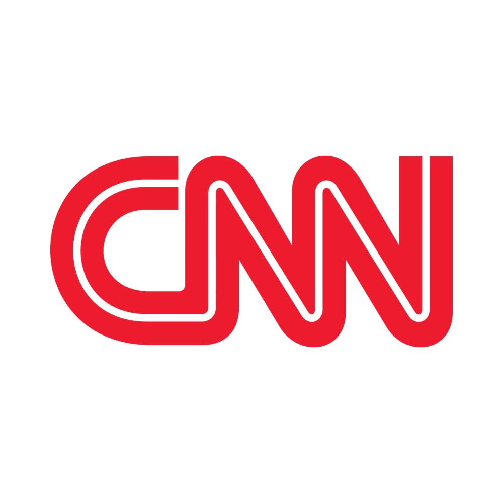 Red and white CNN logo.