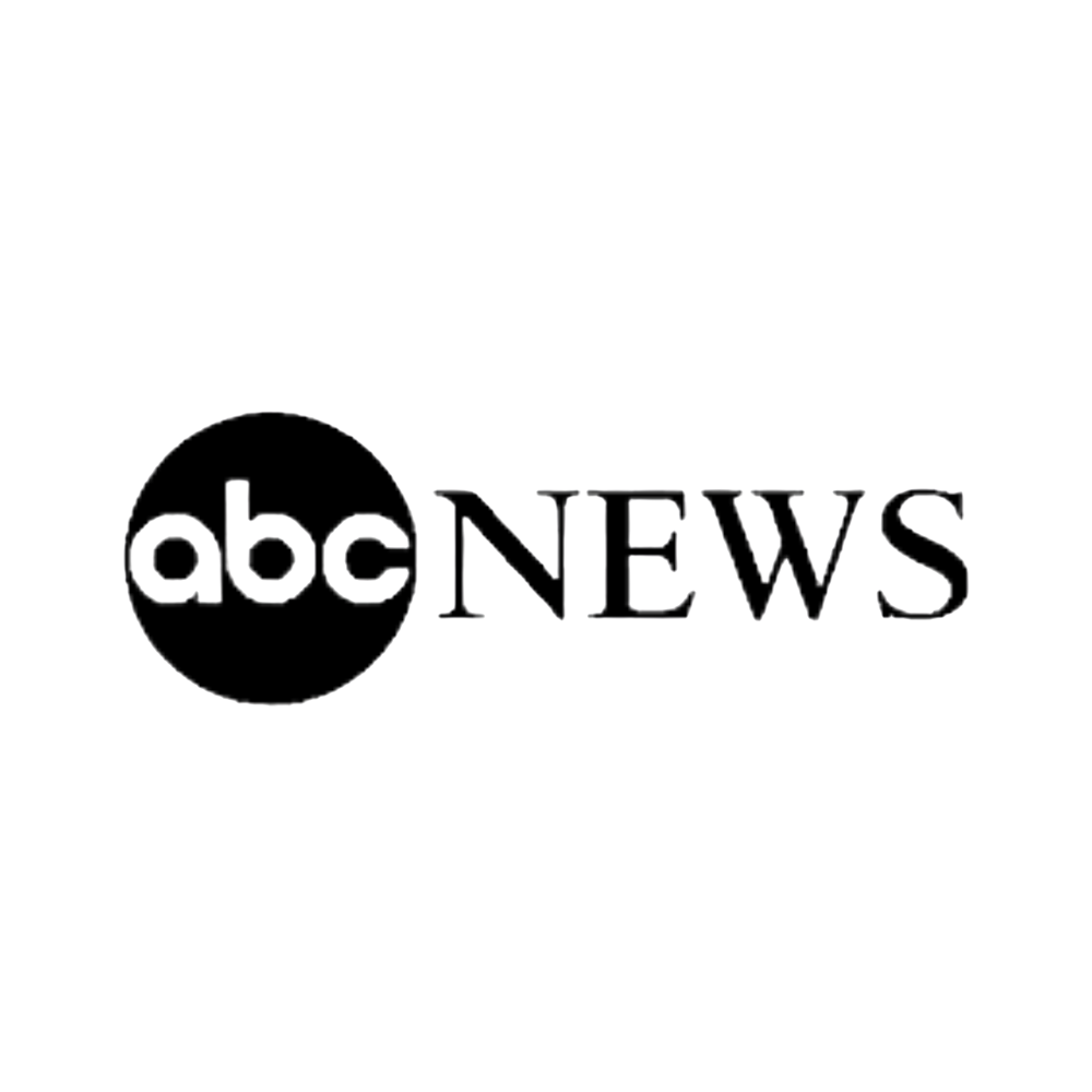 ABC News logo, black circle with white