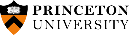 A logo for princeton university with an orange shield