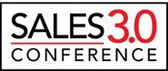 The logo for the sales 3.0 conference is black and red.