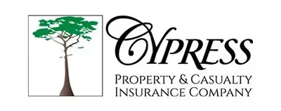 The logo for cypress property and casualty insurance company