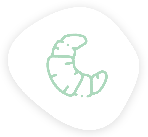 un icono de una medialuna sobre un fondo blanco .