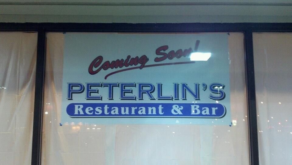 Peterlin 's restaurant and bar is coming soon.