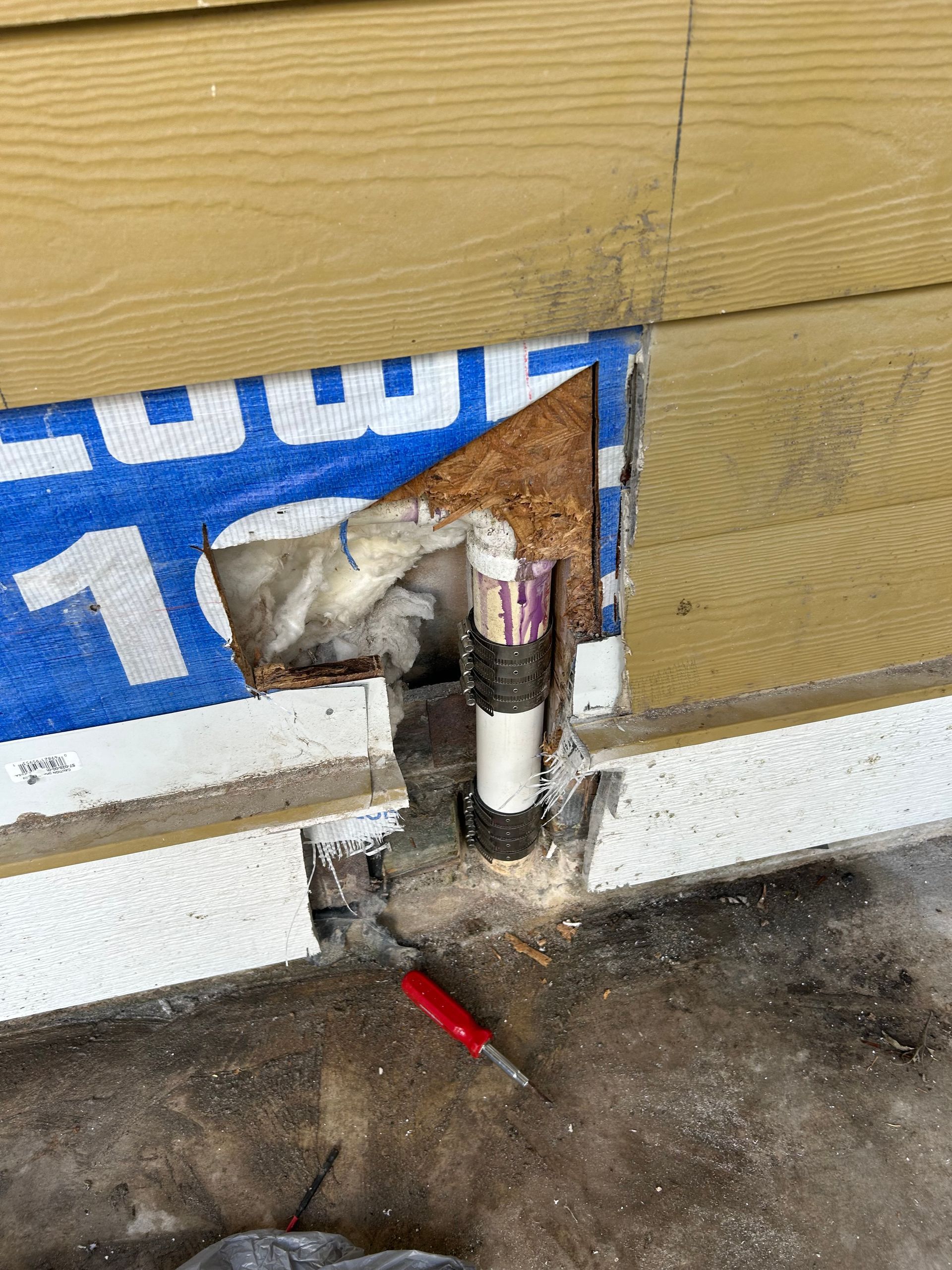 Image of broken water pipe