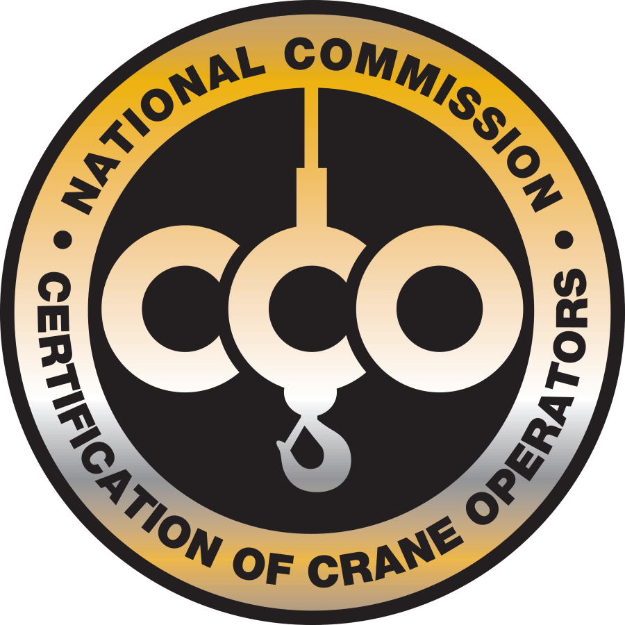 badge for NCCCO, the National Commission for the Certification of Crane Operators