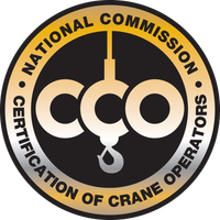 badge for NCCCO, the National Commission for the Certification of Crane Operators