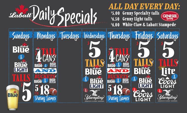 Daily Food/Drink Specials