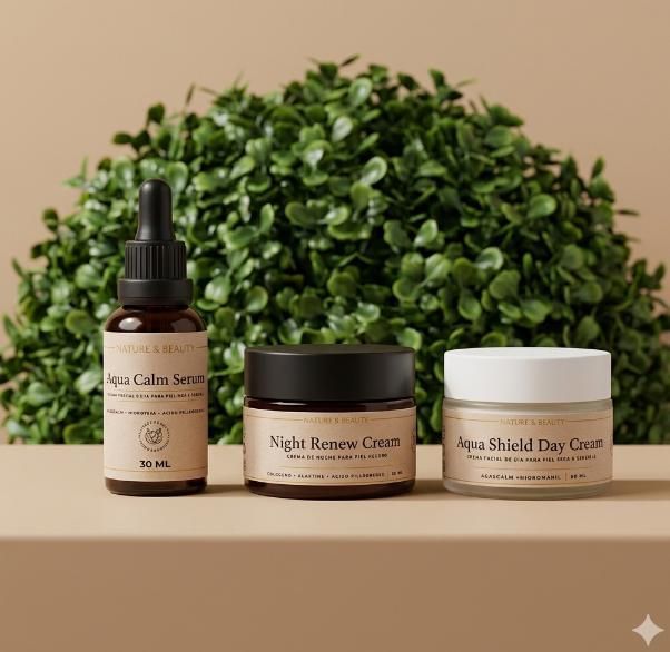 Aqua Calm – Rutina Completa para Pieles Secas y Sensibles.