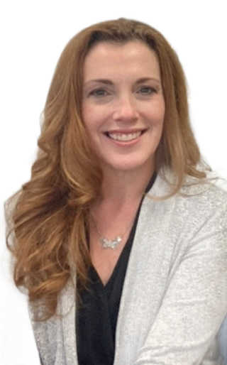 A picture of Tina Wright in a gray sweater