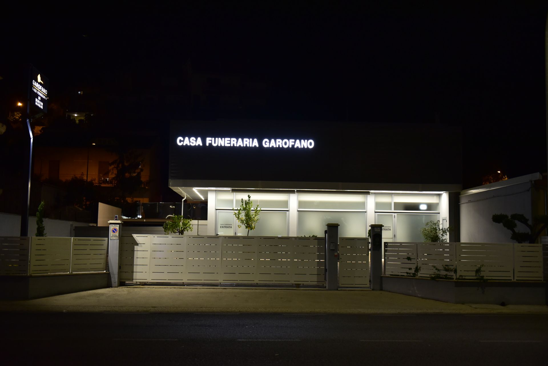 ingresso sala del commiato a San Benedetto del Tronto