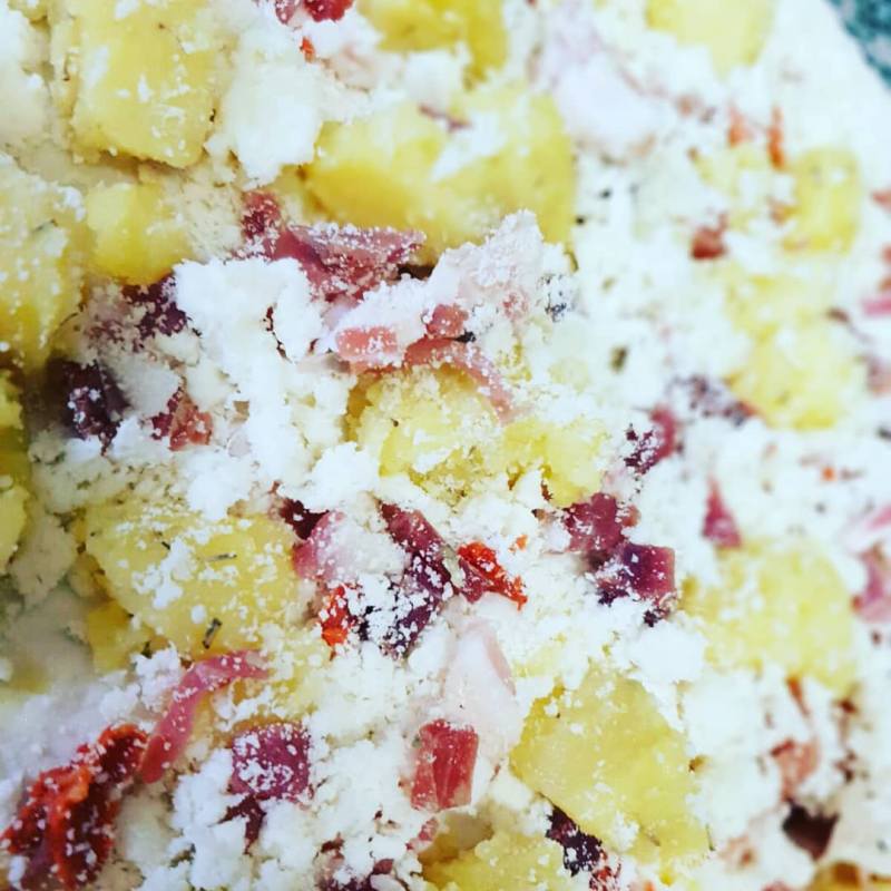 pizza mozzarella e patate