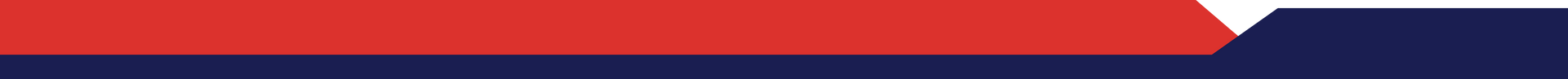 A red and blue background with a white stripe on the bottom.