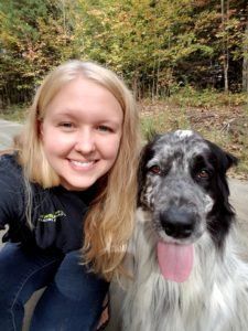 Gillian and Lexi at Off the Beaten Trail canine training & boardfing facility in VT