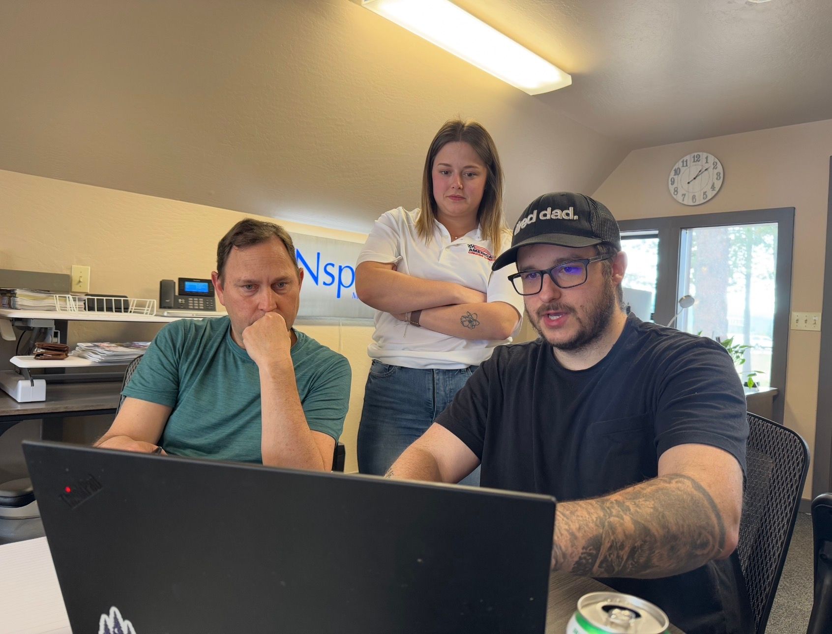 Joshua Miller with some of the Nspire Studios Team