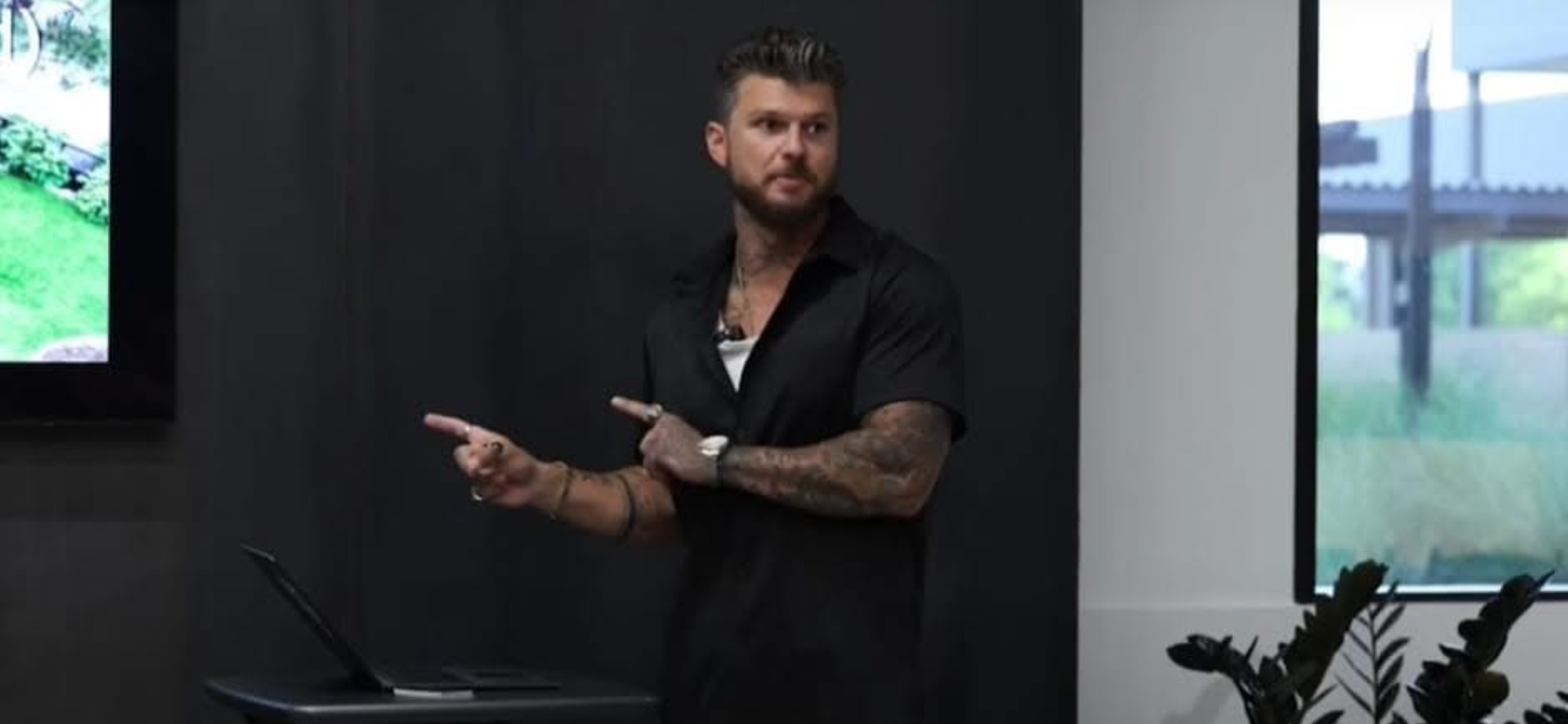 Alex Donnolo giving a presentation 