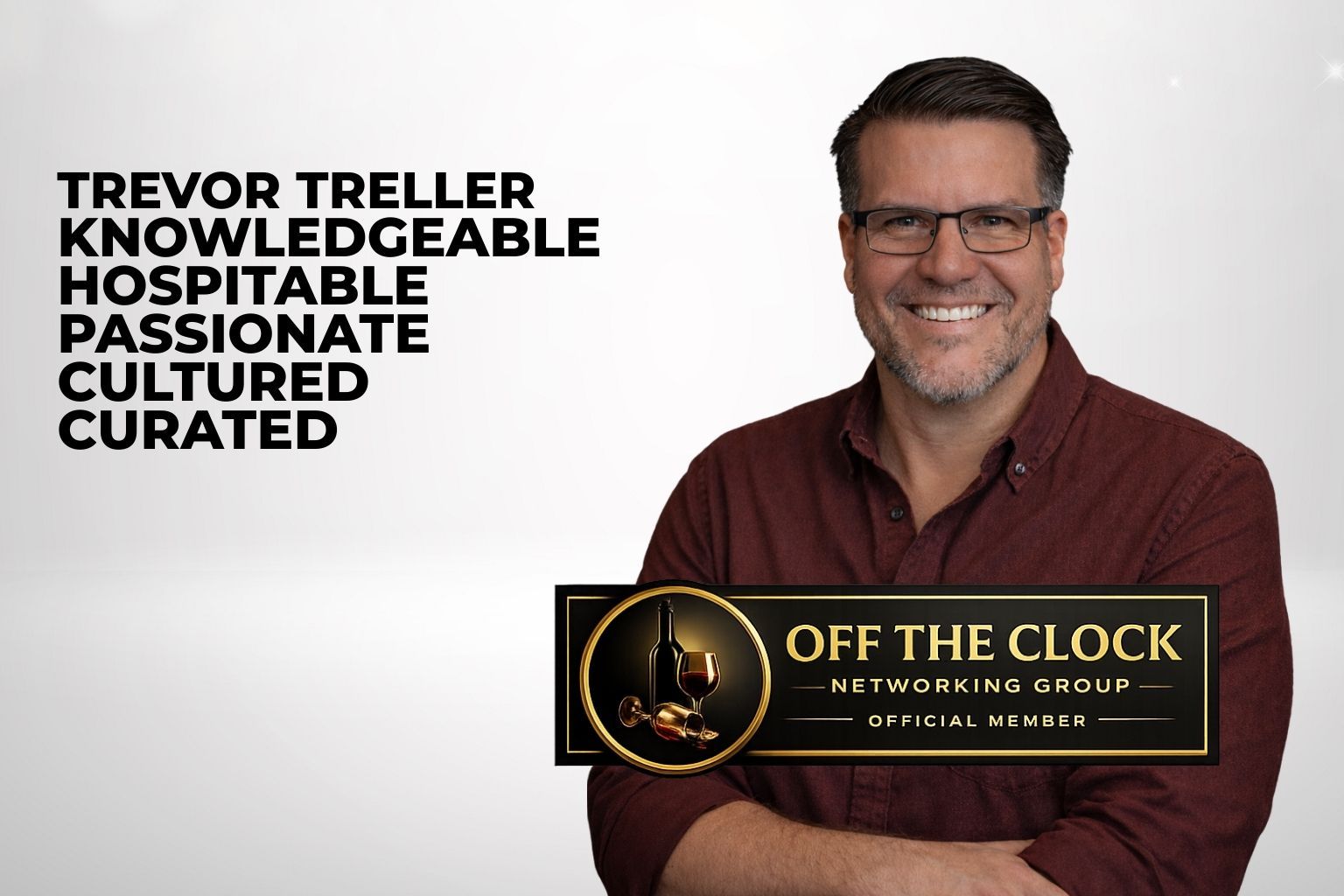 Travis Bertram, entrepreneur, marketer, founder, father, and leader. Member of Off The Clock Networking Group. Man with a beard.
