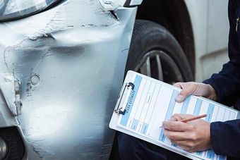 Collision Repair — Man Estimating the Damage in Spartanburg, SC