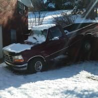 Truck Stuck in Snow