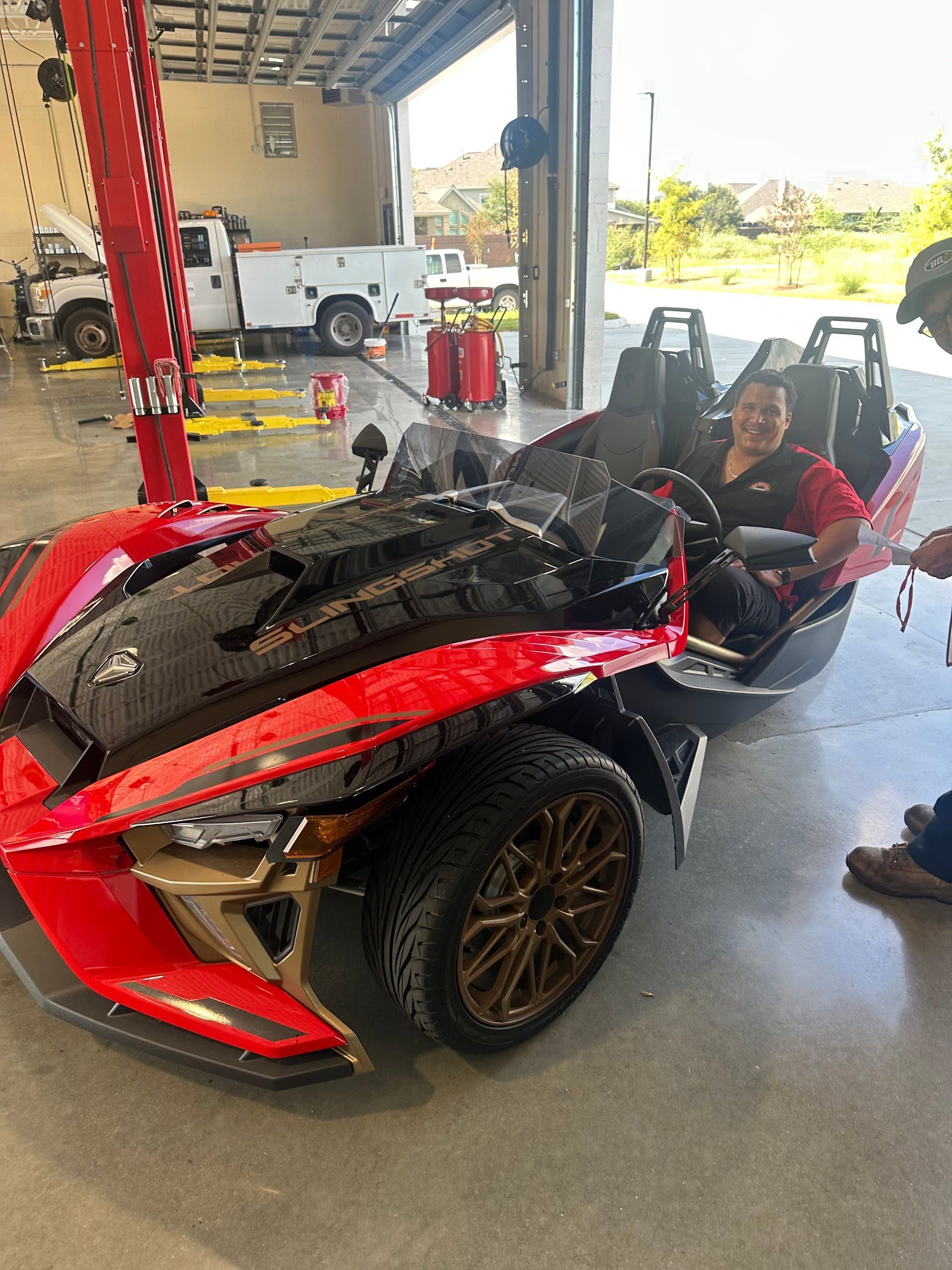 Red Sports Car Inside Service Bay | Locals Automotive Repair