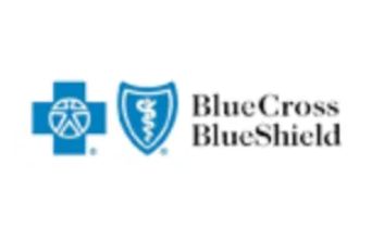 Blue Cross Blue Shield logo: blue cross symbol next to a blue shield, with 