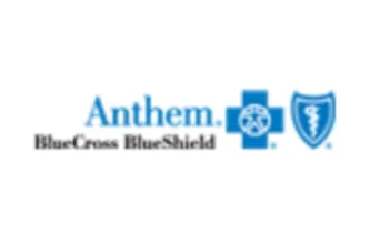 Anthem BlueCross BlueShield logo in blue with text and icons.