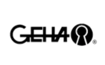 GEHA logo with keyhole symbol.