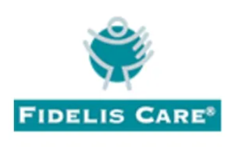 Fidelis Care logo: teal abstract figure inside teal circle, text 